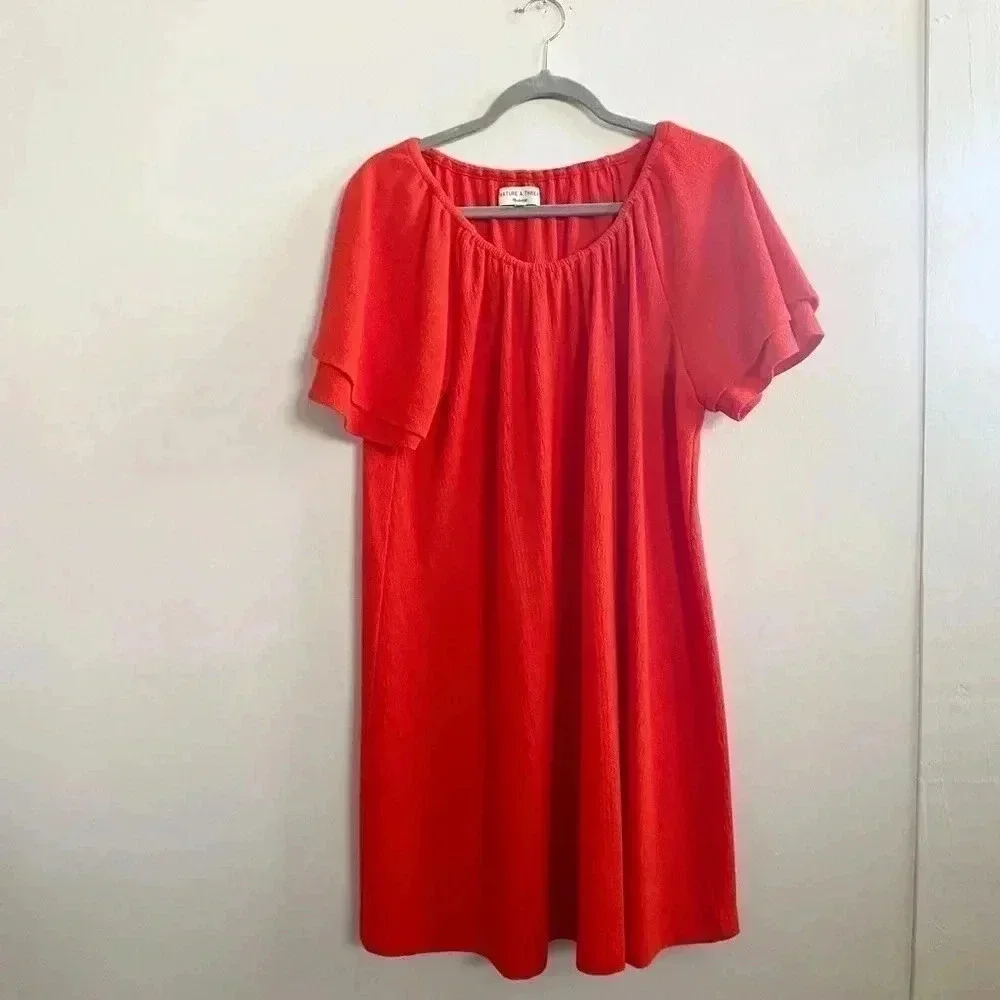 Madewell bright red mini‎ dress Large